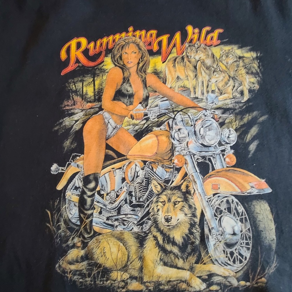 Vintage 90s Single Stitched T-shirt Running Wild Made in USA Size XL San Fran 96 - Picture 8 of 16